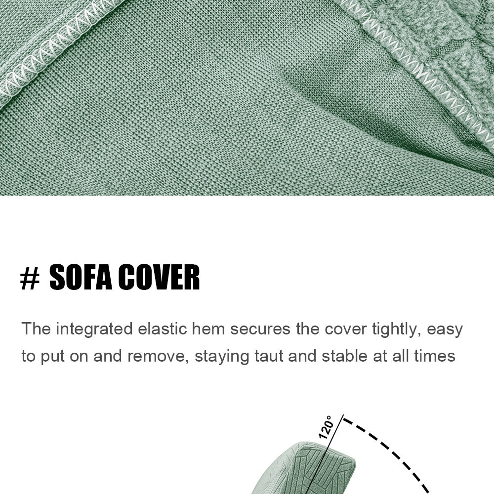 Housse de canapé extensible en jacquard sans accoudoirs, visuel produit