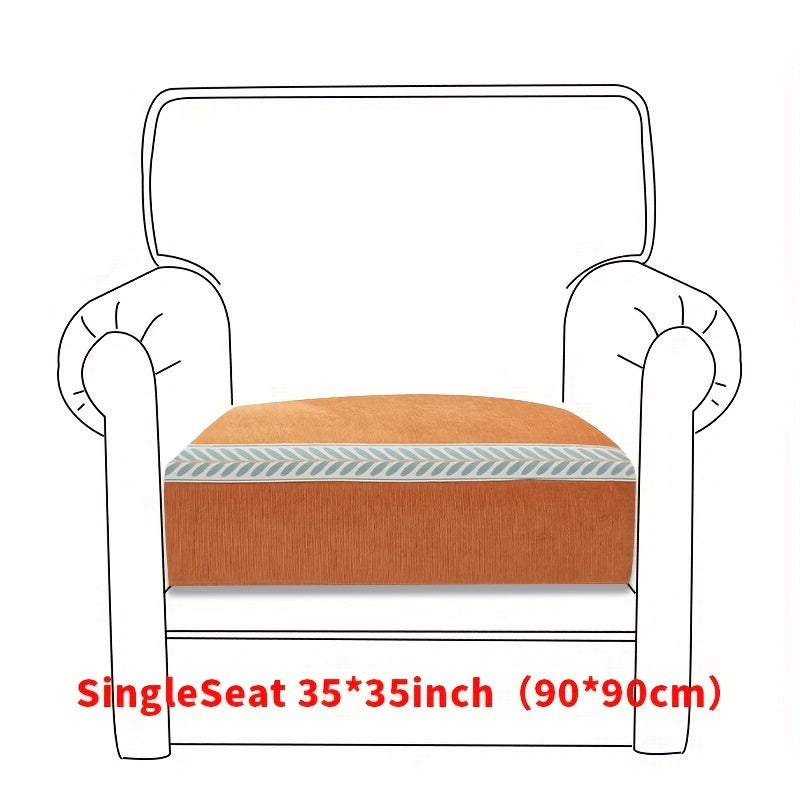 Housse de coussin en chenille antidérapante à housses séparées, autre coloris