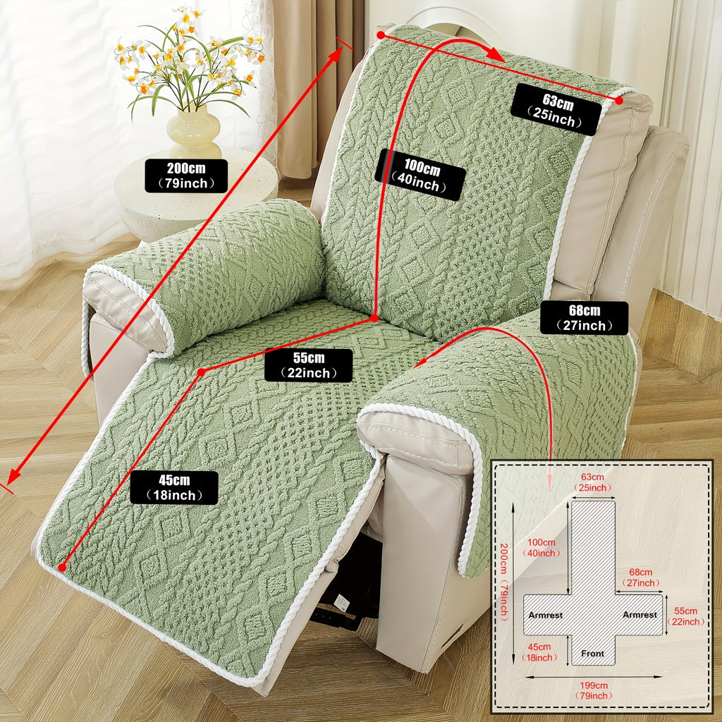 Housse de canapé en velours jacquard pour fauteuil, tissu de 250 à 300 g/m²