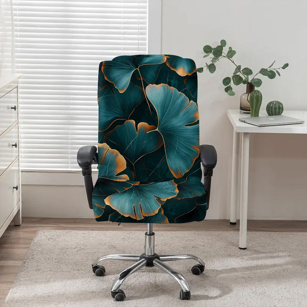 Housse de chaise extensible en fibre de lait à fermeture éclair au rendu — détail de la matière : fibre de lait Image