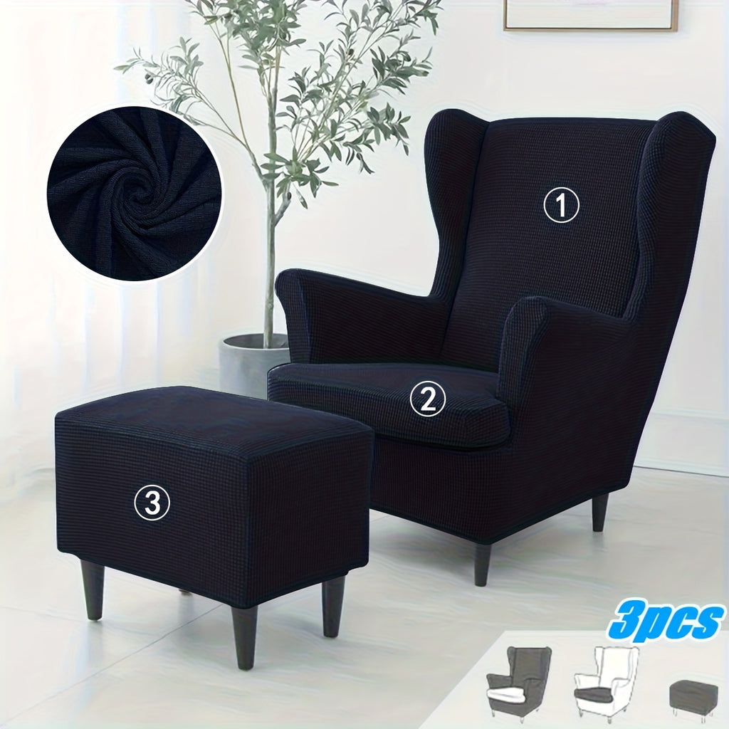Housse de fauteuil extensible en polaire jacquard pour fauteuil, compatible fauteuil