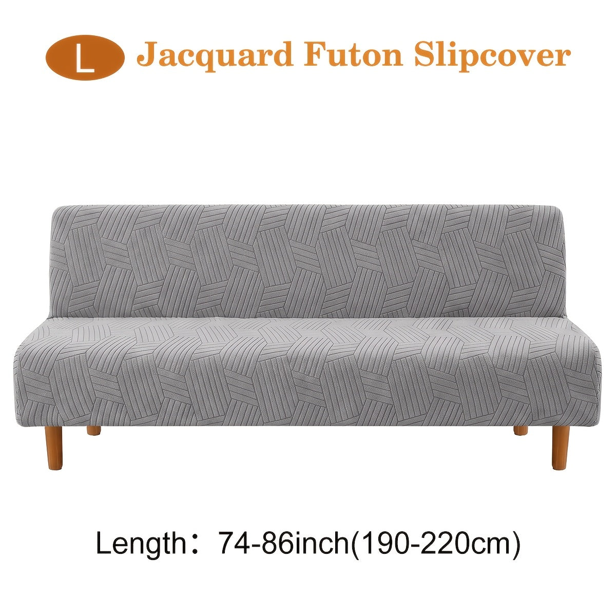 Housse de canapé extensible en velours côtelé jacquard, housse posée