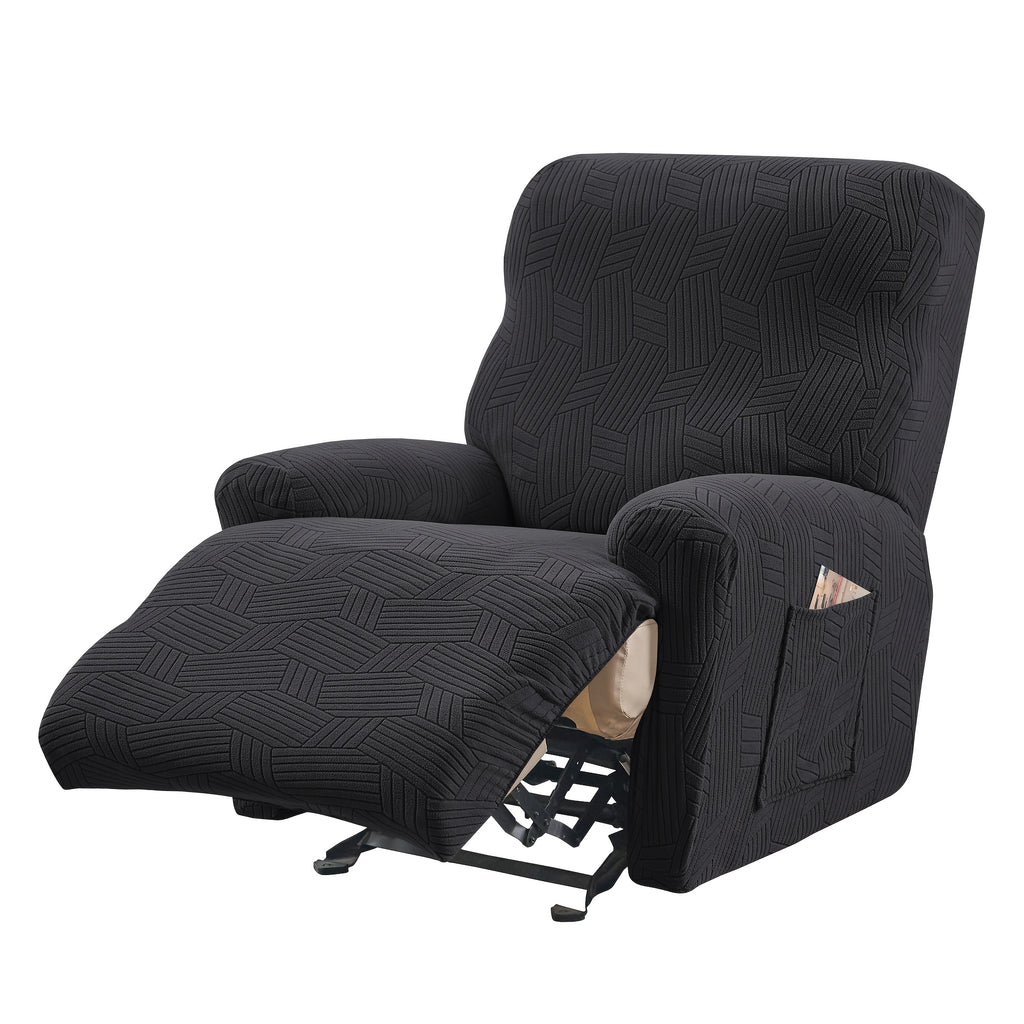 Housse de canapé extensible en velours côtelé jacquard pour fauteuil, vue d'ensemble