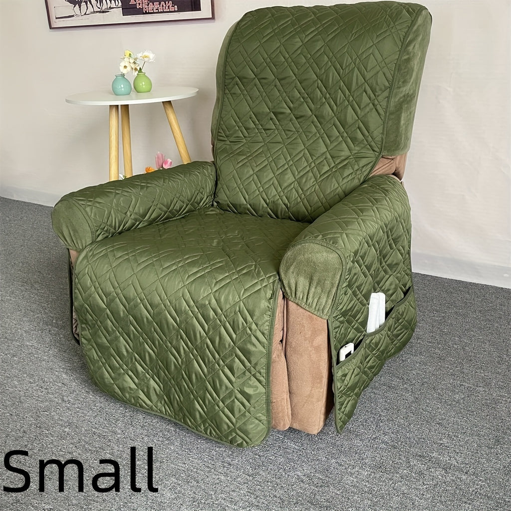 Housse de fauteuil matelassée antidérapante pour fauteuil, mise en situation