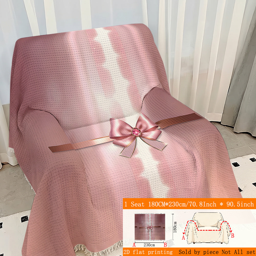 Housse de canapé épaisse en polyester imprimée à motif fleuri, tissu de 250 à 300 g/m²