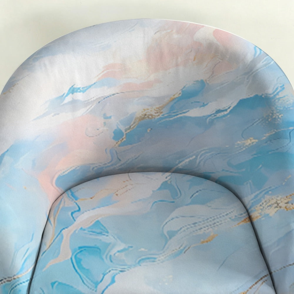 Housse de canapé extensible en fibre de lait matelassée à motif fleuri — détail de la matière : fibre de lait