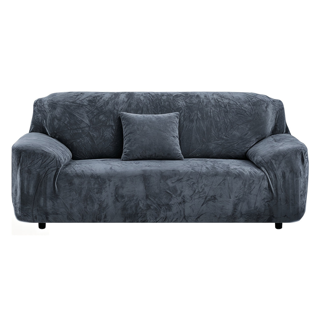 Housse de canapé épaisse extensible en peluche, autre coloris
