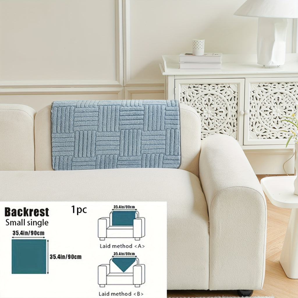 Housse de canapé en velours jacquard à motif bohème antidérapante, compatible fauteuil, canapé deux places, canapé trois places