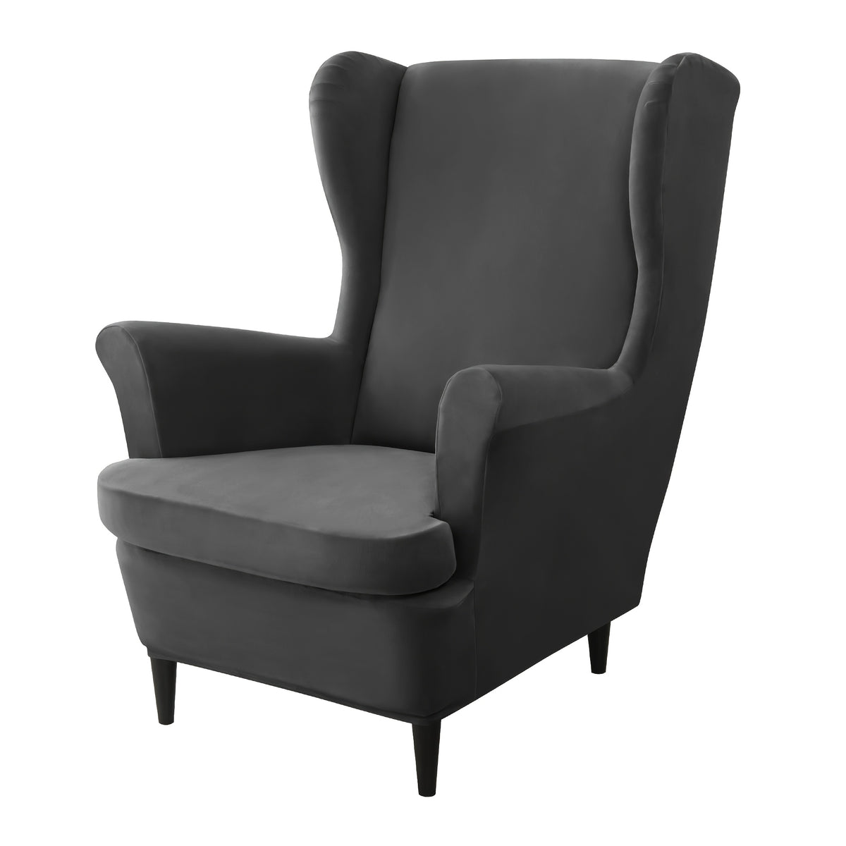 Housse de canapé épaisse extensible en velours pour fauteuil, vue d'ensemble