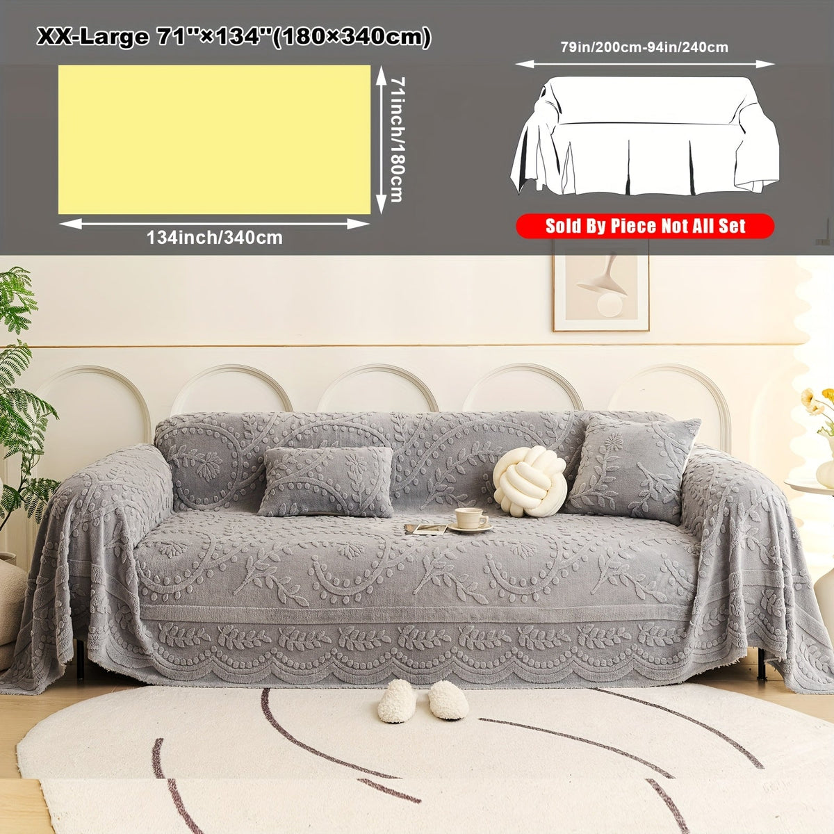 Housse de canapé, mise en situation