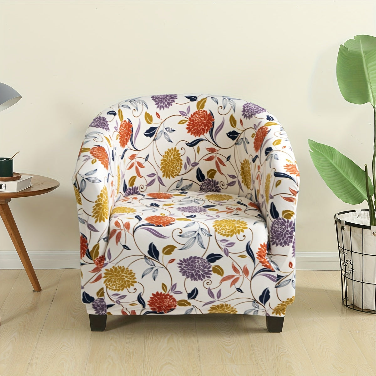 Housse de canapé extensible en polyester pour fauteuil, vue d'ensemble