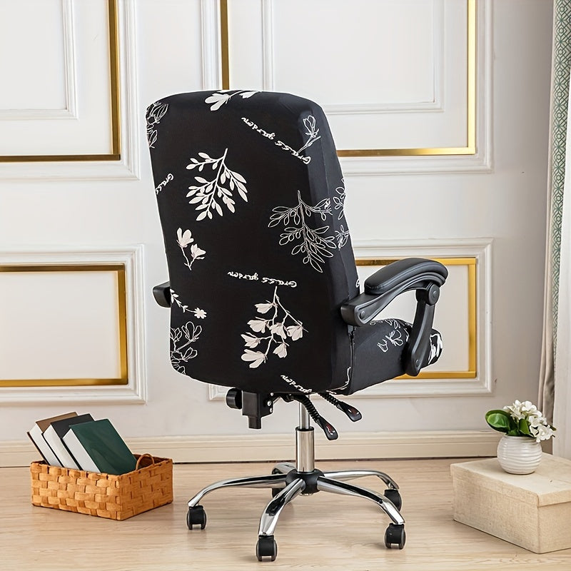 Housse de chaise extensible en polyester à fermeture éclair, housse posée