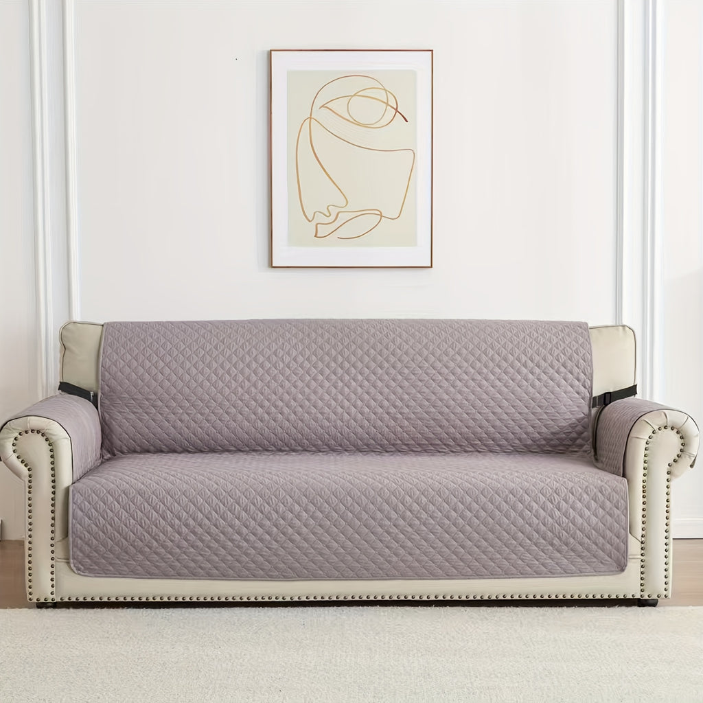 Housse de canapé légère en polyester antidérapante, vue de dos
