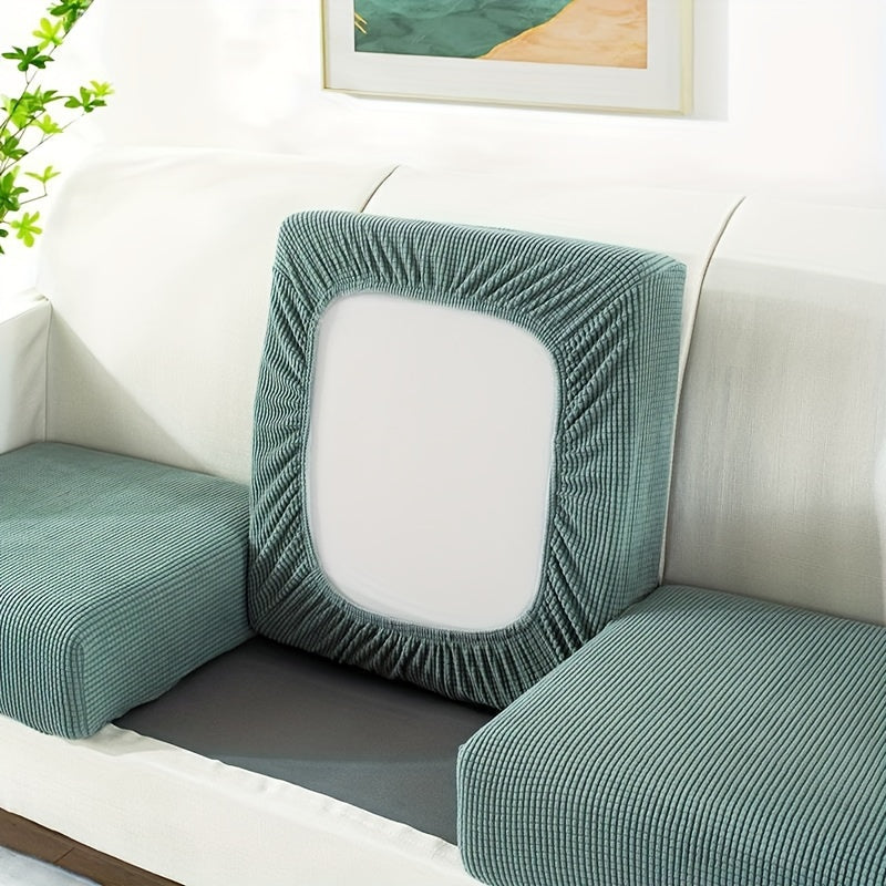Housse de canapé épaisse extensible en polaire jacquard à housses séparées, autre coloris