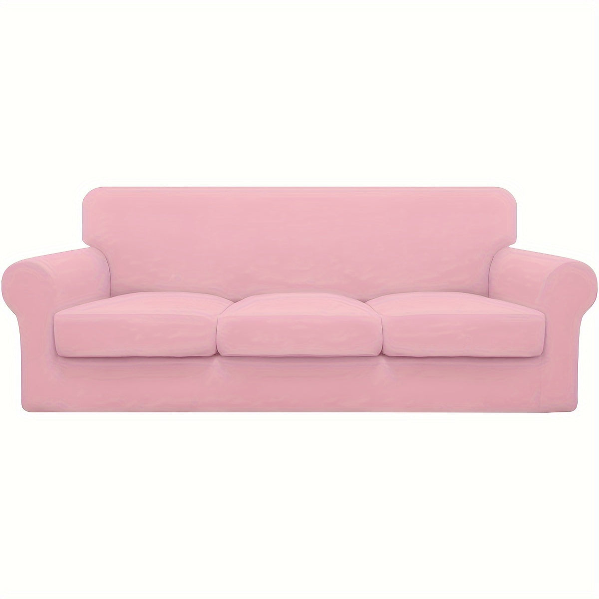 Housse de canapé extensible en fibre de lait, vue de dos