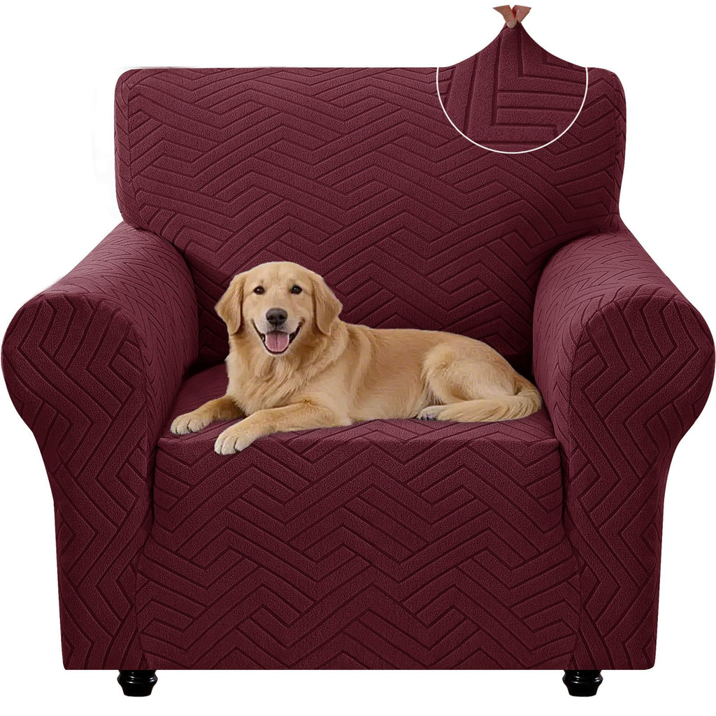 Housse de canapé épaisse extensible en polyester, housse posée