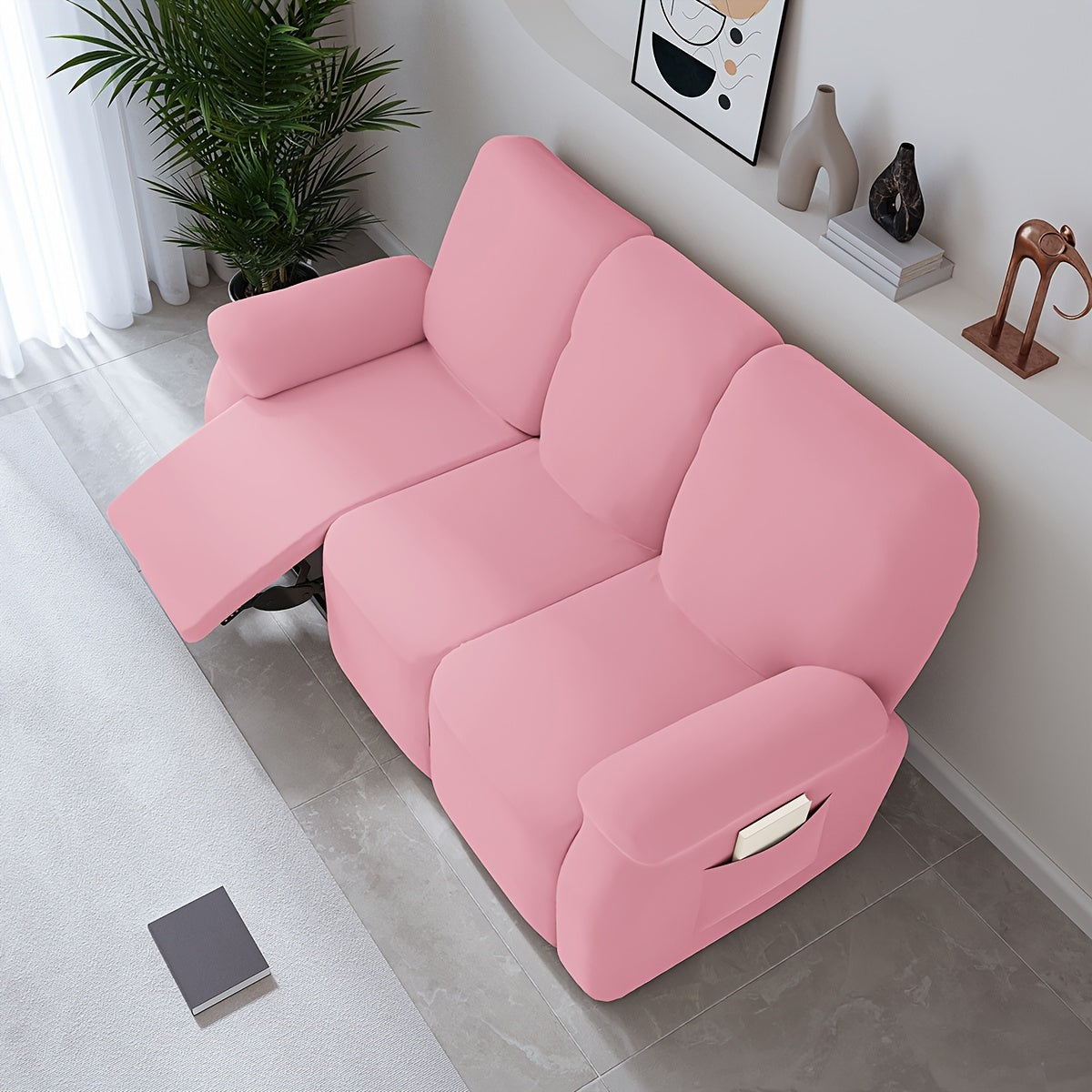 Housse de canapé extensible en fibre de lait, autre coloris