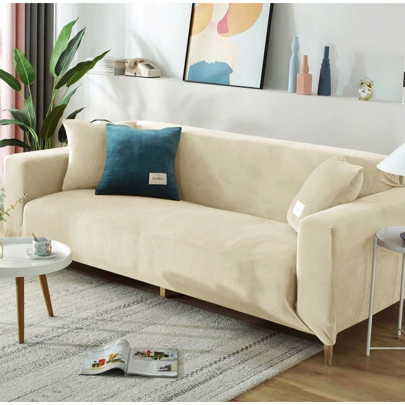Housse de canapé d'angle extensible, compatible canapé quatre places