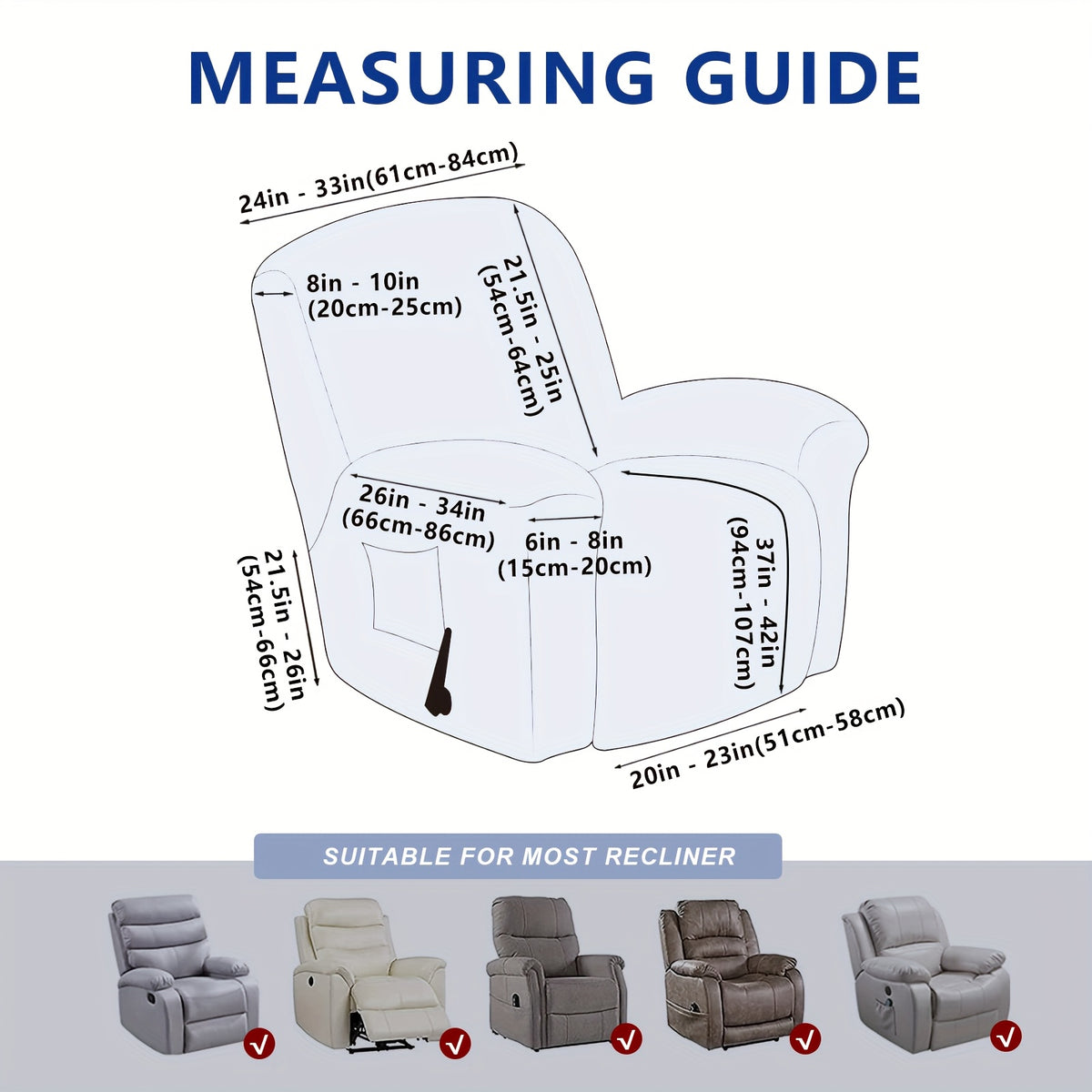 Housse de fauteuil épaisse extensible en velours Image