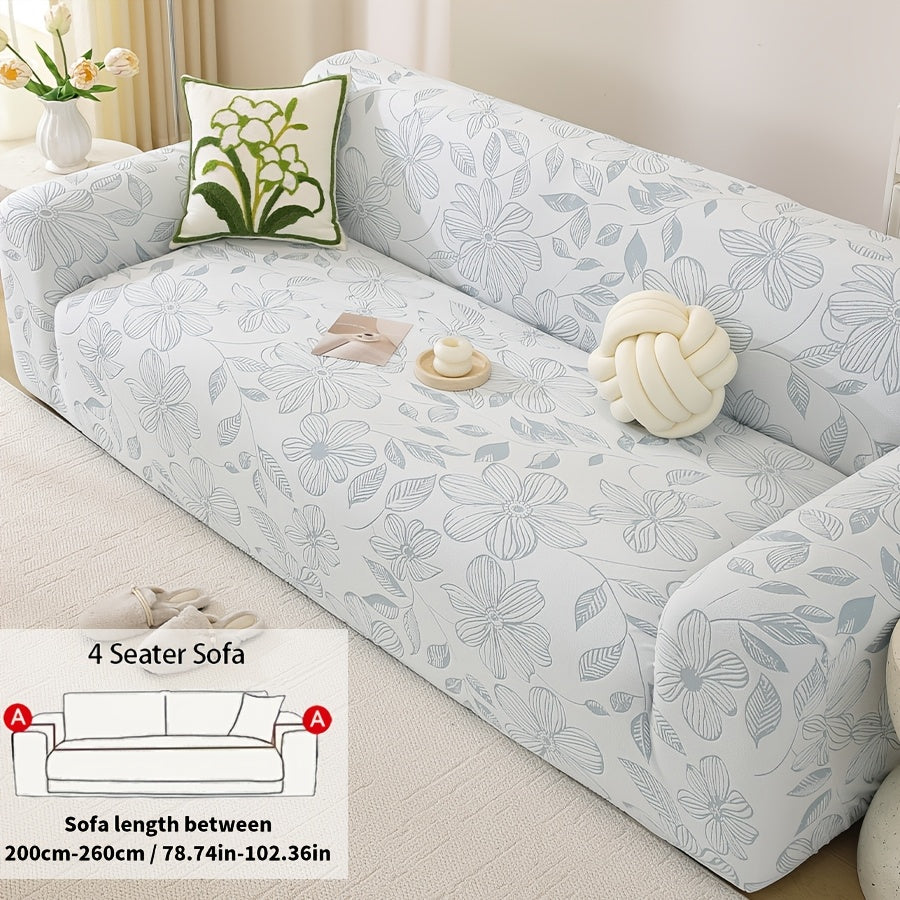 Housse de canapé extensible en polyester, housse posée