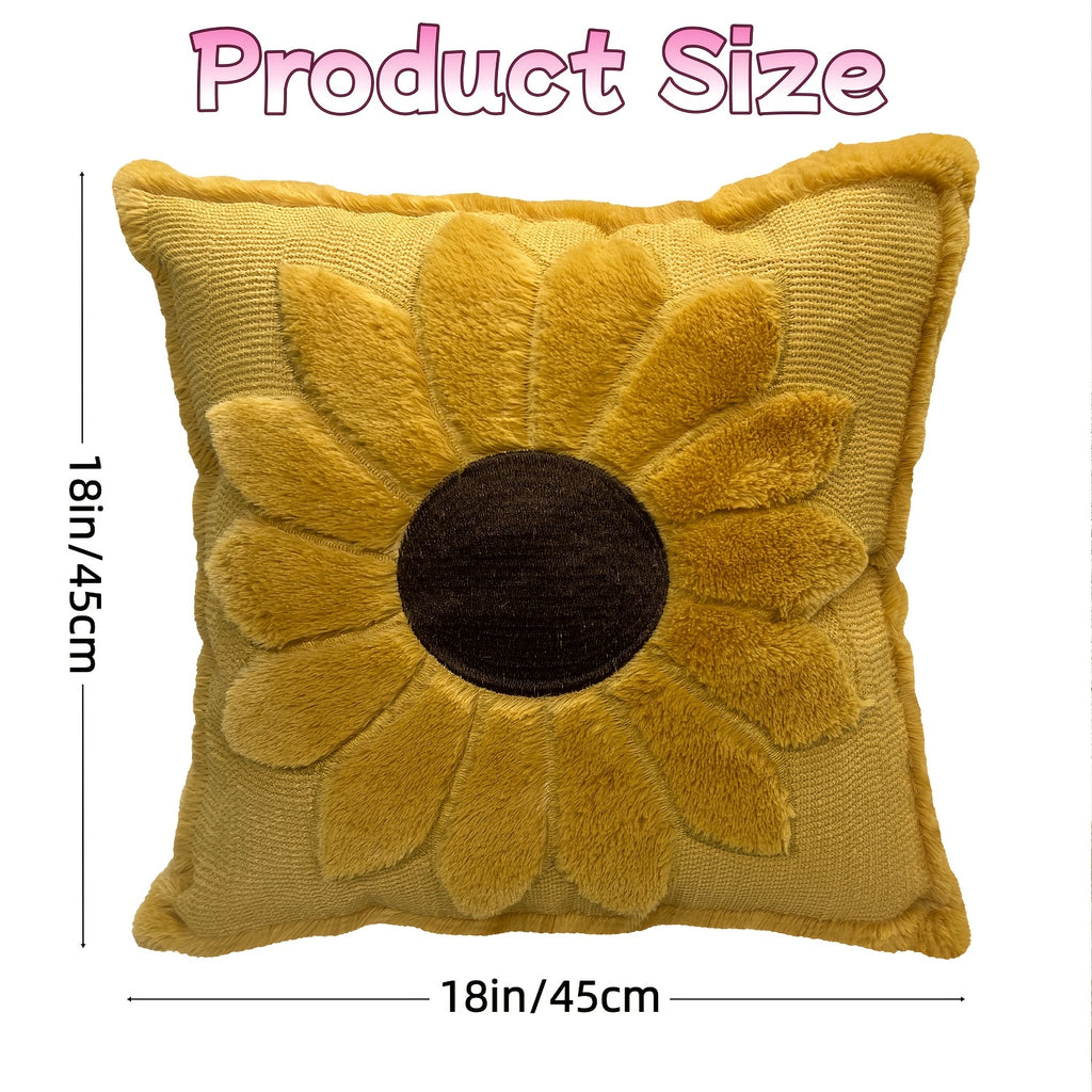 Housse de canapé matelassée à motif tournesol — détail de la matière : tissu matelassé
