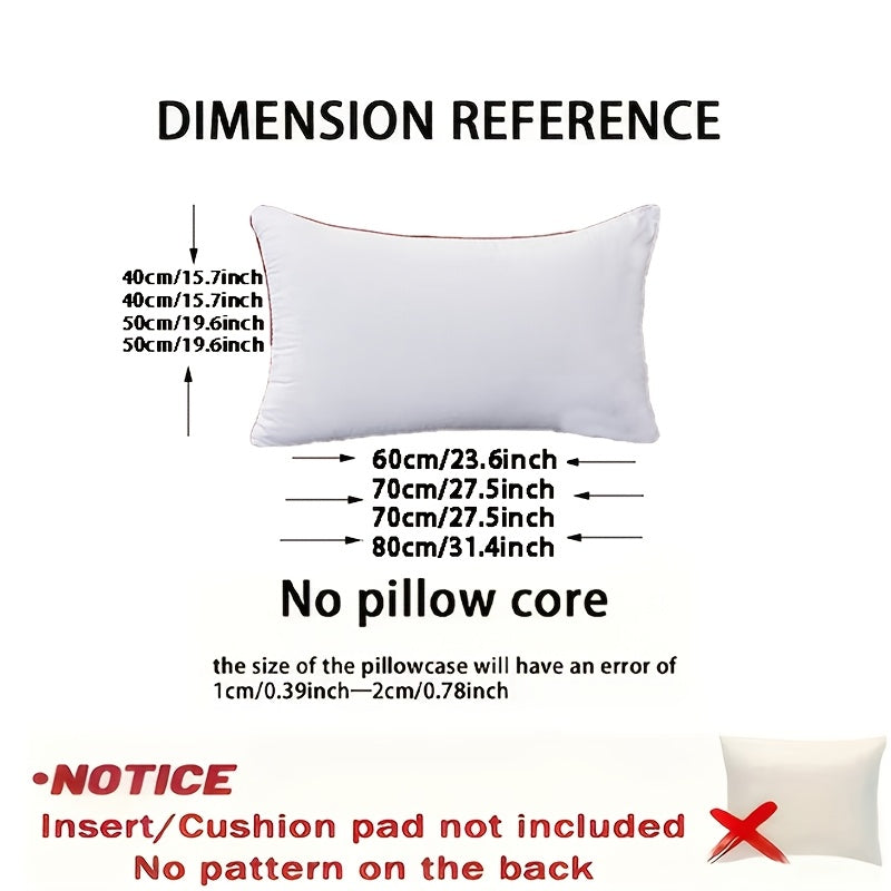 Housse de coussin en polyester à carreaux, gros plan sur le tissu