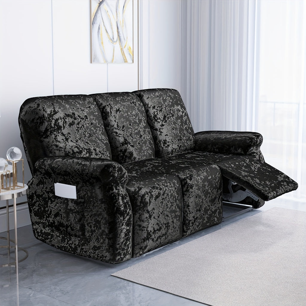Housse de canapé épaisse extensible en velours à housses séparées, tissu de 200 à 250 g/m²