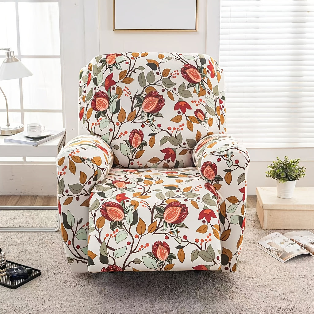 Protection de canapé extensible en jacquard avec poche de rangement, gros plan sur le tissu