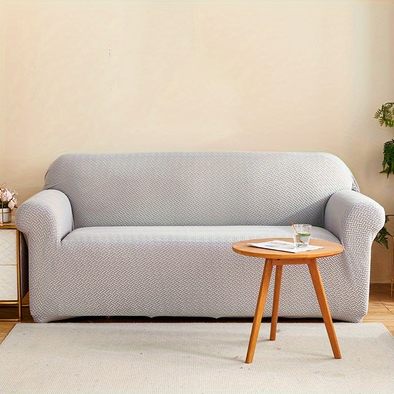 Housse de canapé extensible en polaire matelassée antidérapante, autre coloris