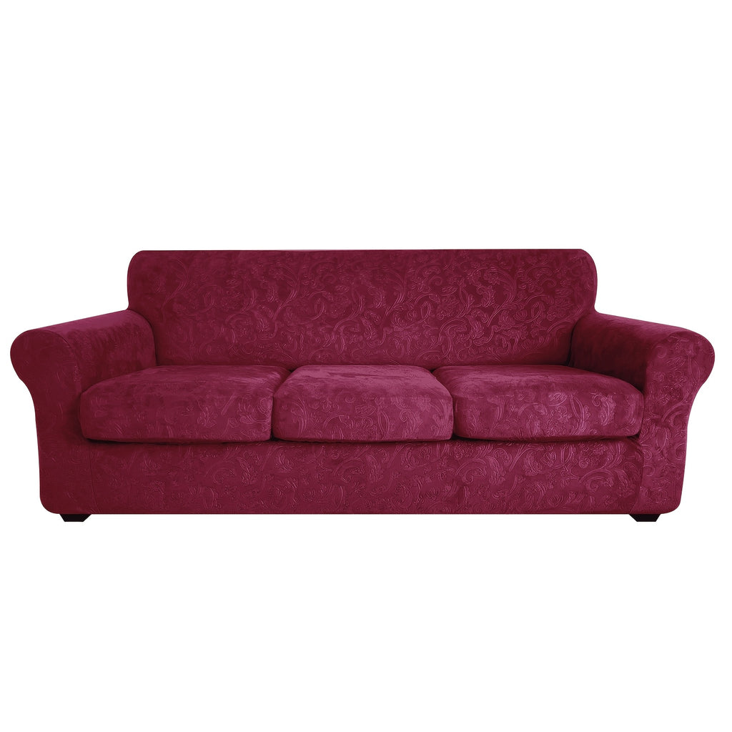 Housse de canapé extensible en polaire jacquard antidérapante à housses, autre coloris