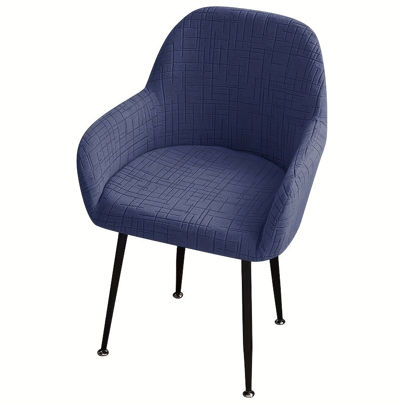 Housse de chaise extensible en polaire jacquard, housse posée