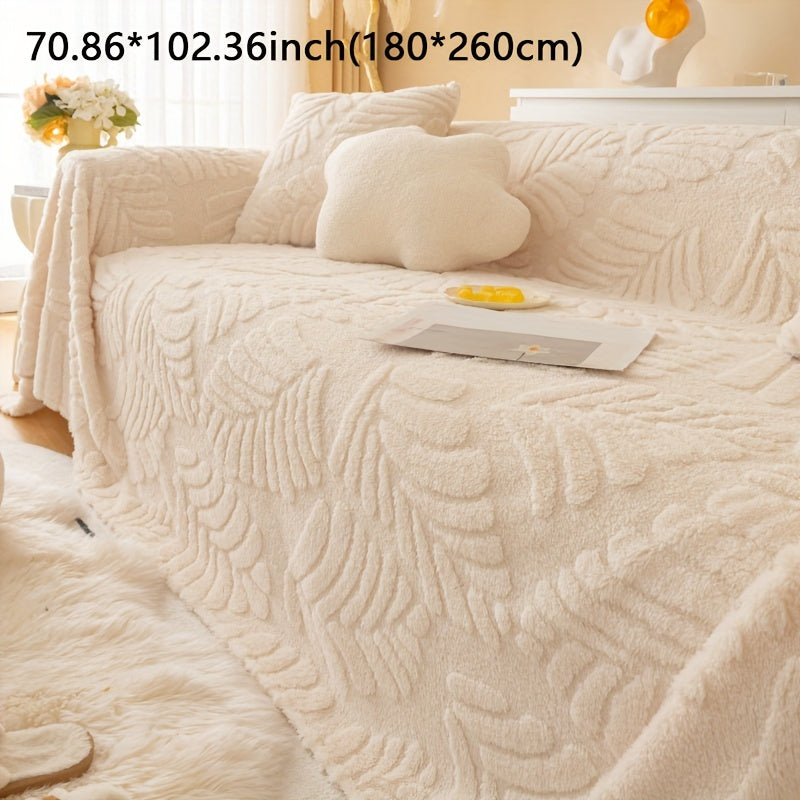 Housse de canapé épaisse en velours jacquard antidérapante, tissu de 200 à 250 g/m²
