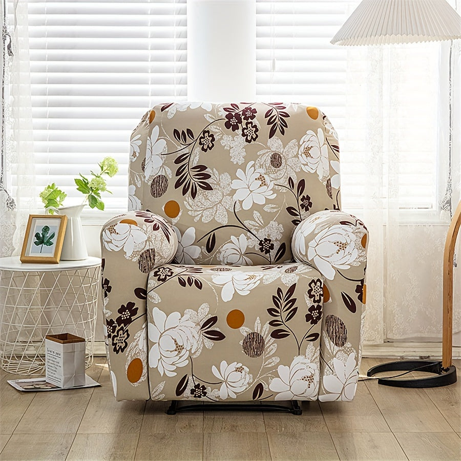 Housse de fauteuil extensible en fibre de lait avec poche de rangement, autre coloris