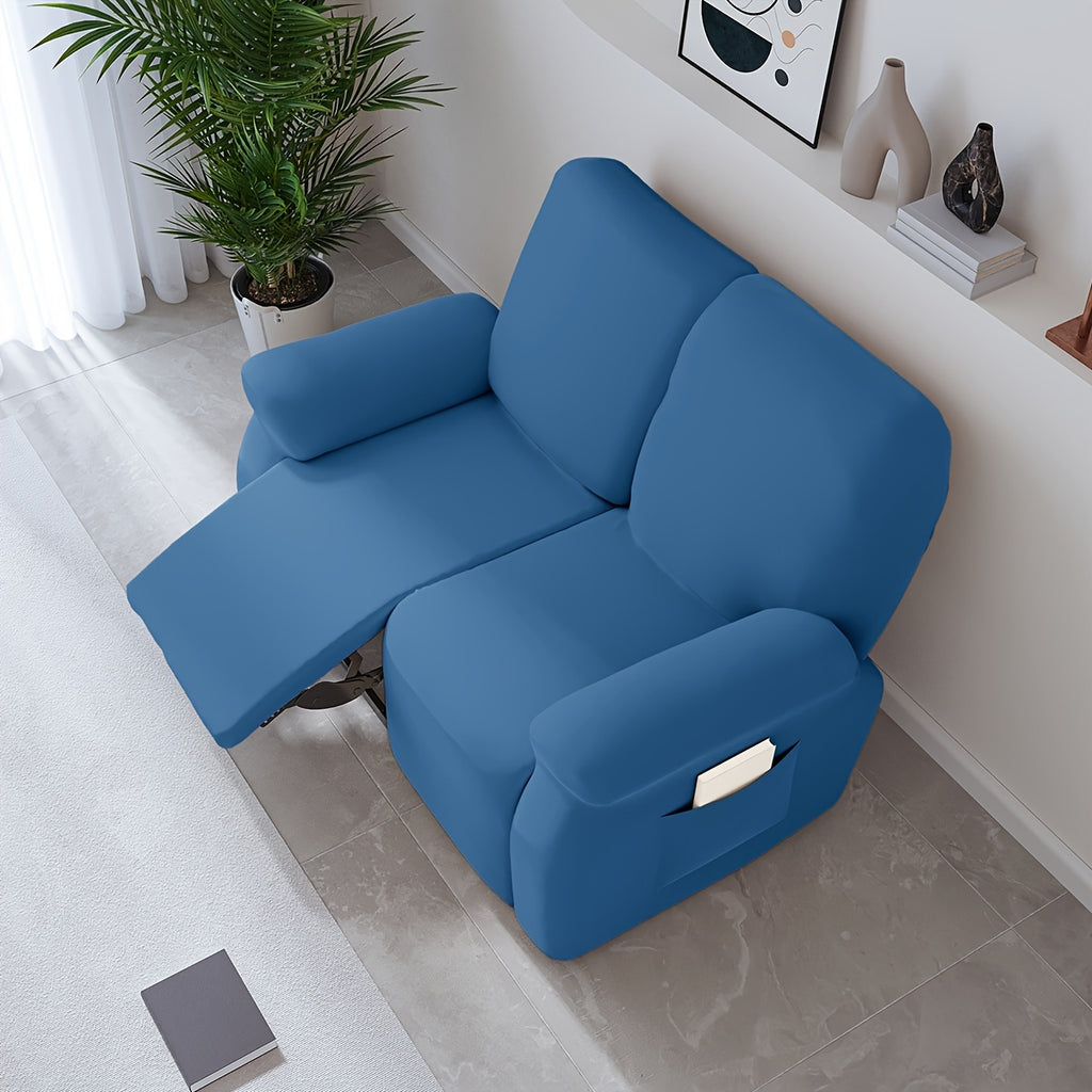 Housse de canapé extensible en fibre de lait, gros plan sur le tissu