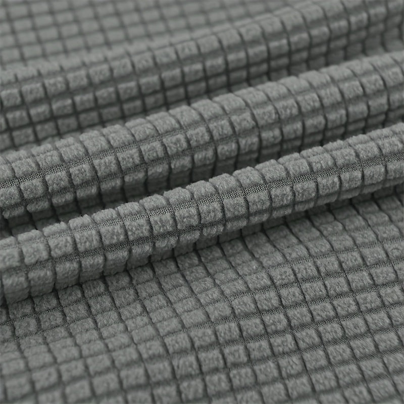 Housse de fauteuil épaisse extensible en polaire jacquard pour fauteuil, détail de la finition