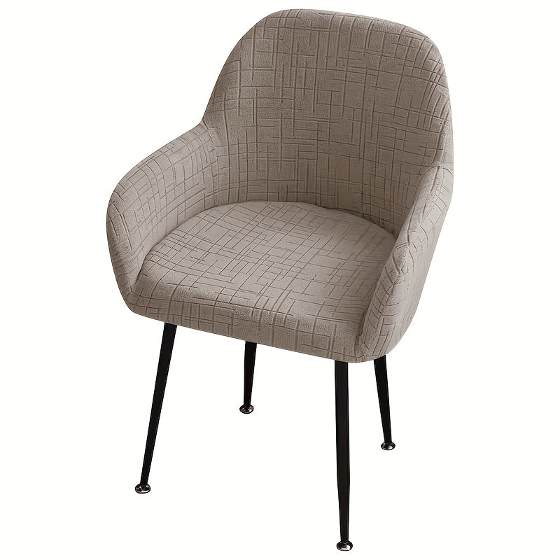 Housse de chaise extensible en polaire jacquard, tissu de 160 à 180 g/m²