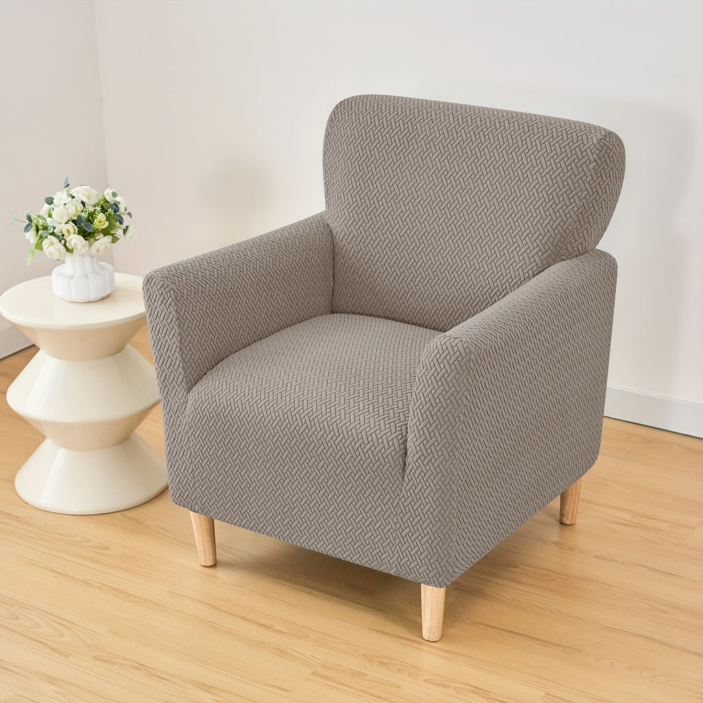 Housse de fauteuil extensible en polaire jacquard pour fauteuil, autre coloris