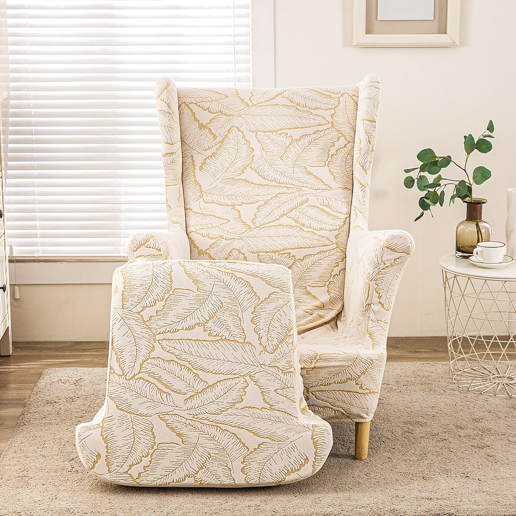 Housse de fauteuil extensible en jacquard, mise en situation
