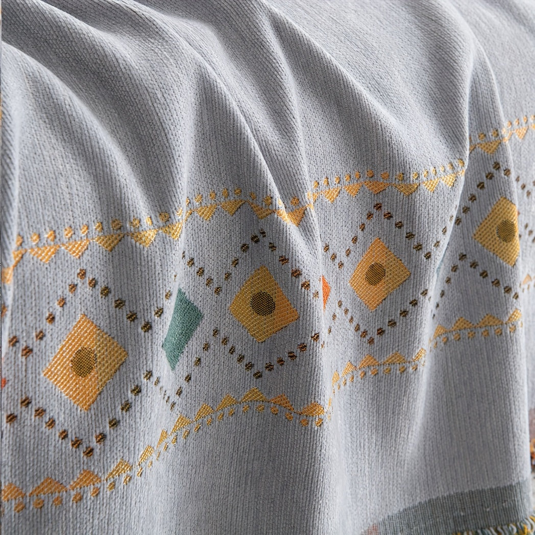 Housse de canapé en chenille, 5 coloris, housse posée