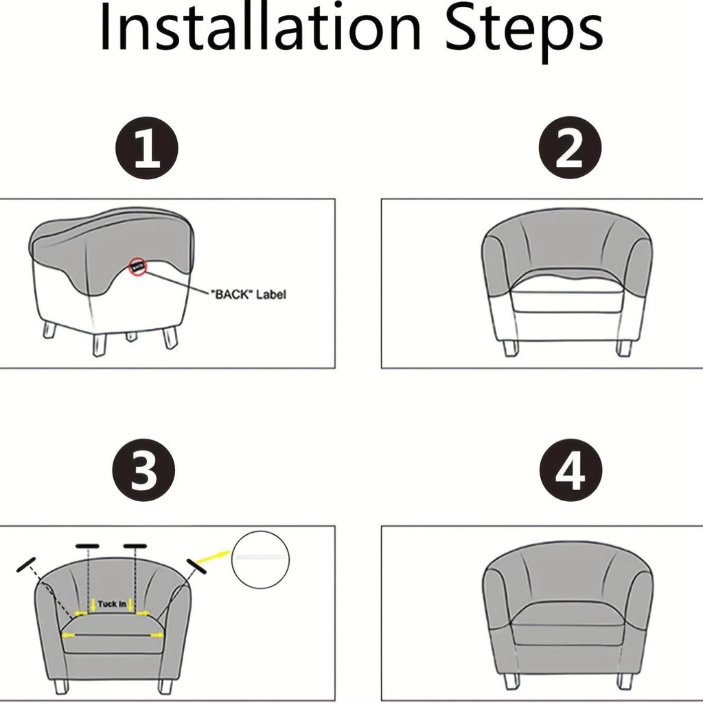 Housse de canapé légère extensible en fibre de lait matelassée pour fauteuil, visuel produit