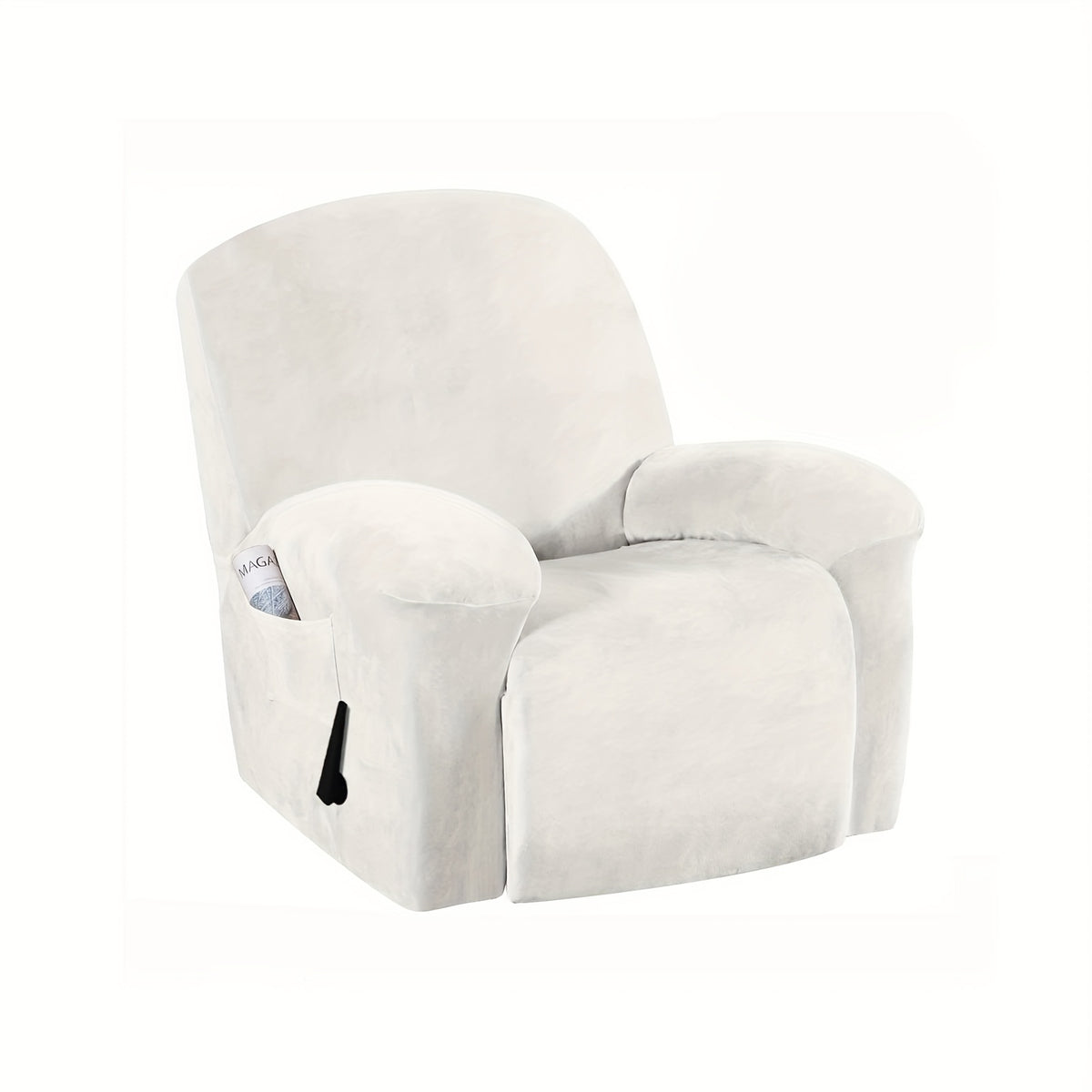 Housse de canapé extensible en velours matelassée, mise en situation