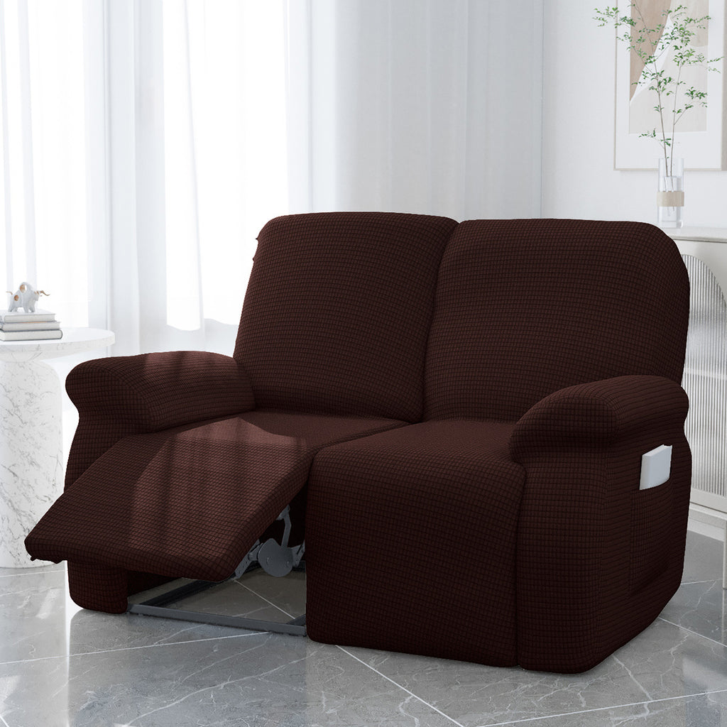 Protection de canapé extensible en polaire, mise en situation