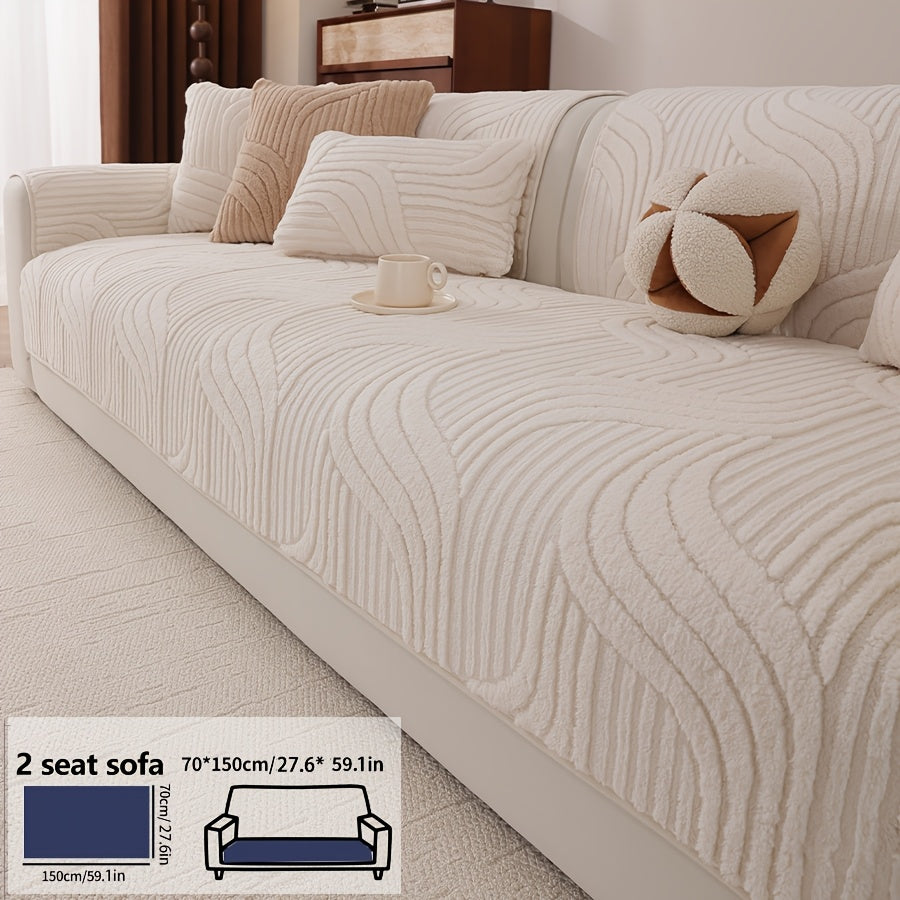 Housse de coussin épaisse en velours matelassée antidérapante d'esprit bohème, tissu de 450 à 500 g/m²