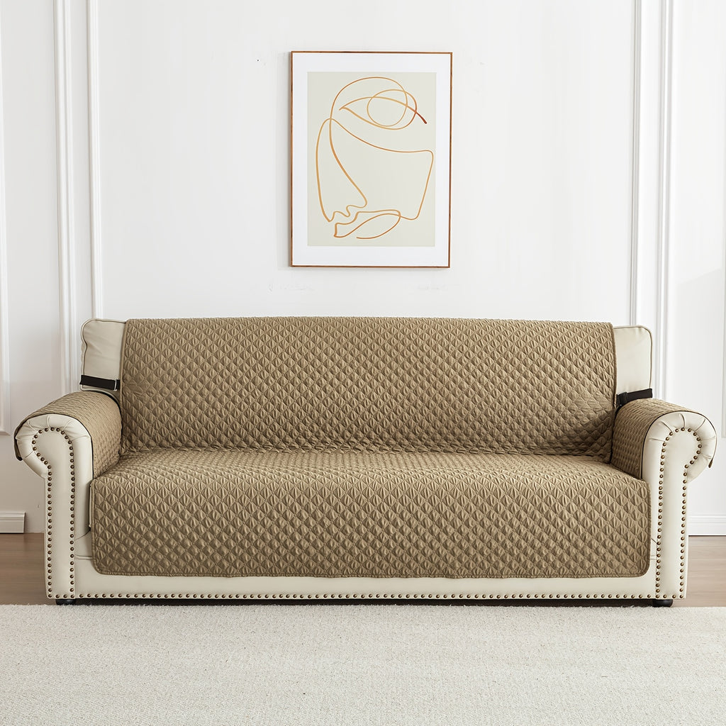 Housse de canapé légère en polyester antidérapante, housse posée