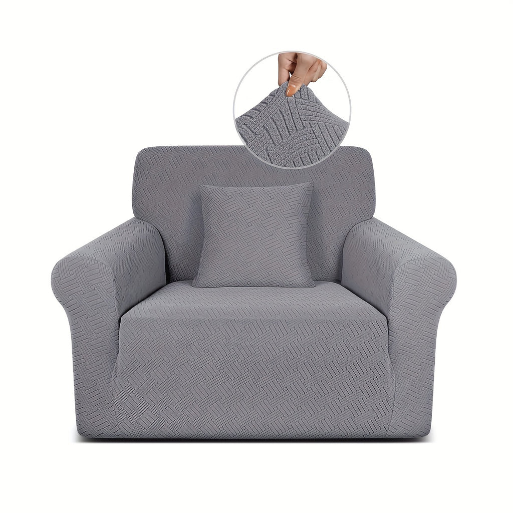 Housse de canapé épaisse extensible en polaire jacquard, tissu de 200 à 250 g/m²