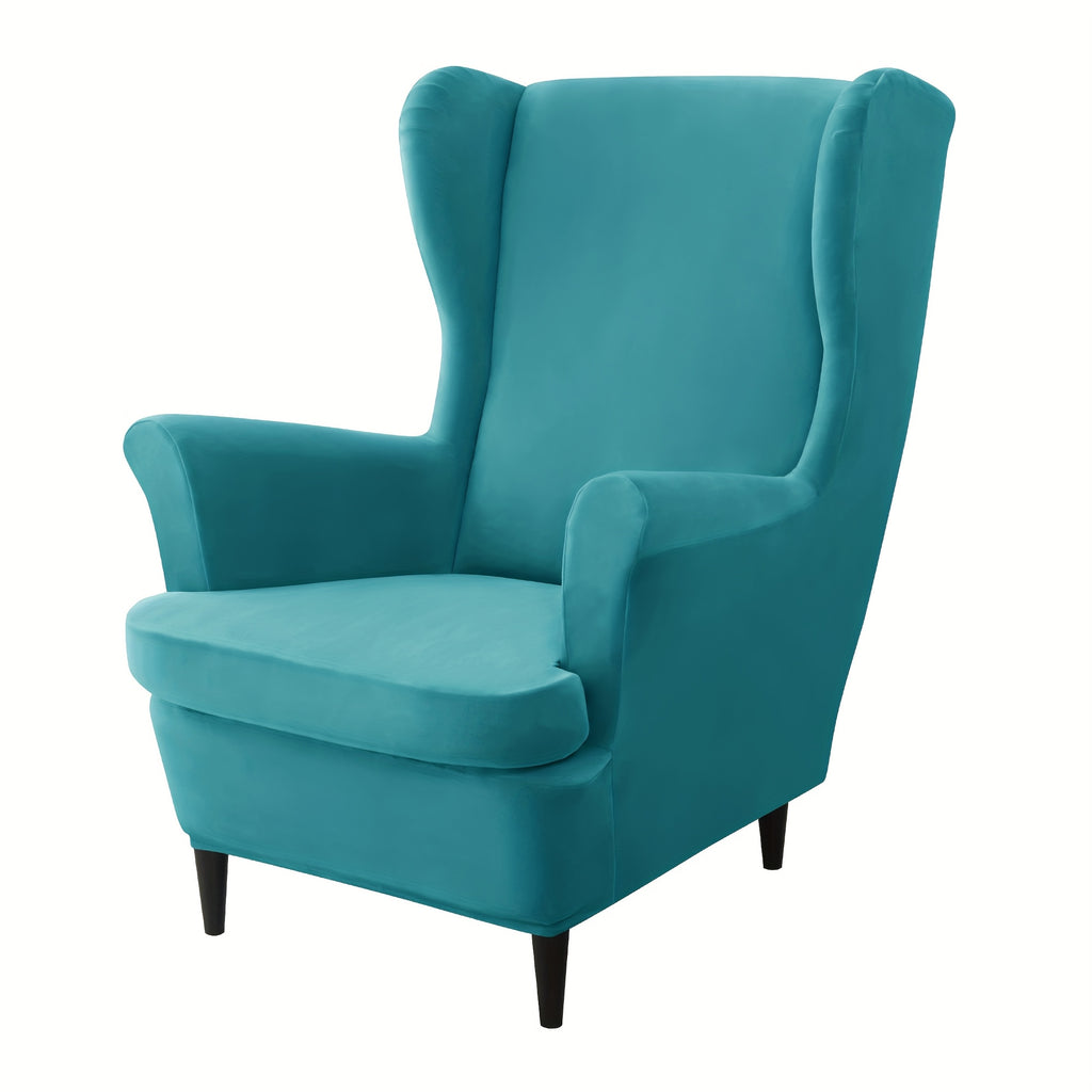 Housse de canapé épaisse extensible en velours pour fauteuil, housse posée
