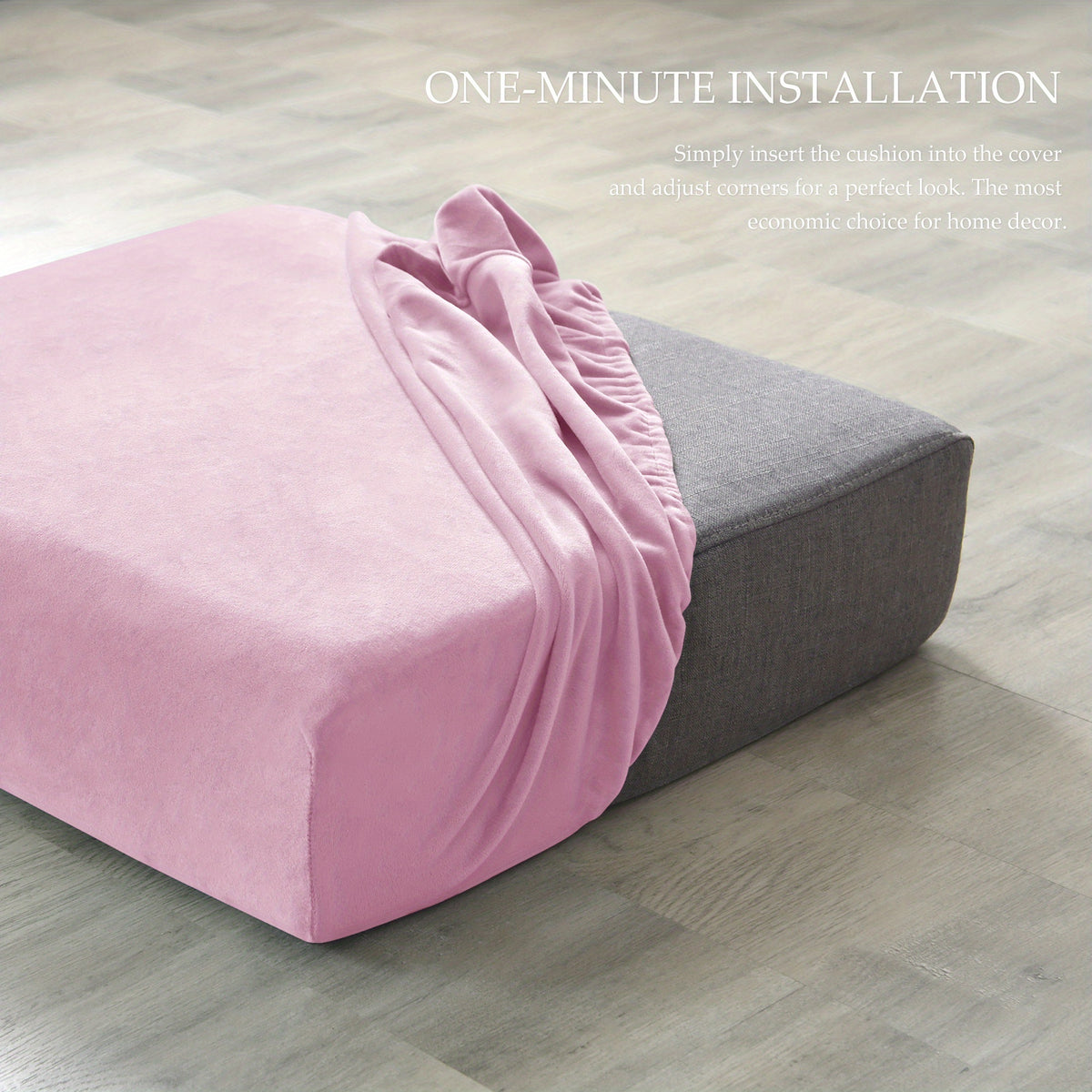 Housse de canapé extensible en velours antidérapante, visuel produit