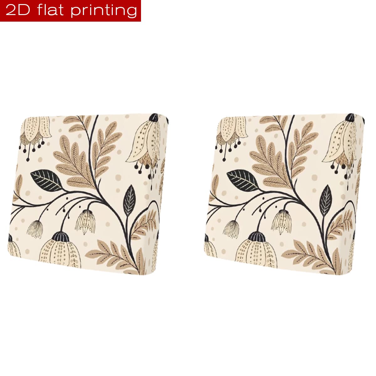 Housse de canapé en fibre de lait imprimée à motif feuillage, compatible fauteuil, canapé deux places, canapé trois places