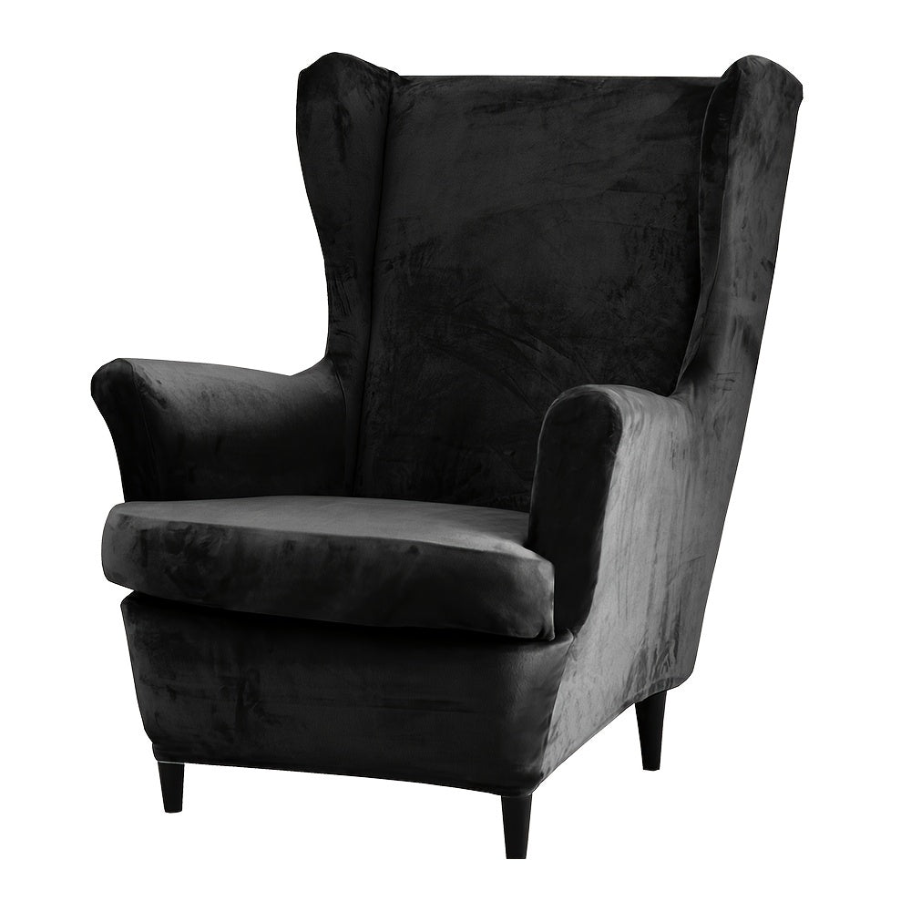 Housse de canapé épaisse extensible en velours pour fauteuil, gros plan sur le tissu