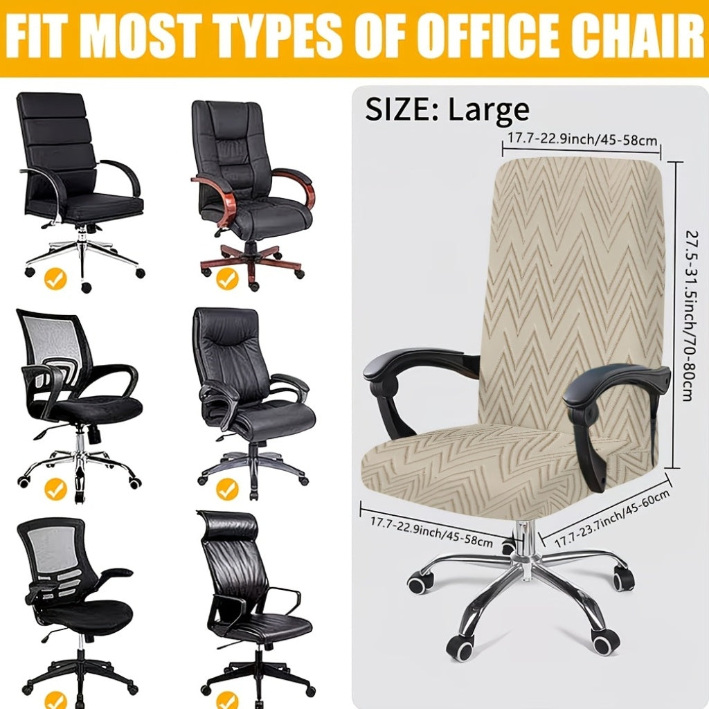 Protection de canapé en polyester à motif vagues à fermeture éclair, housse posée